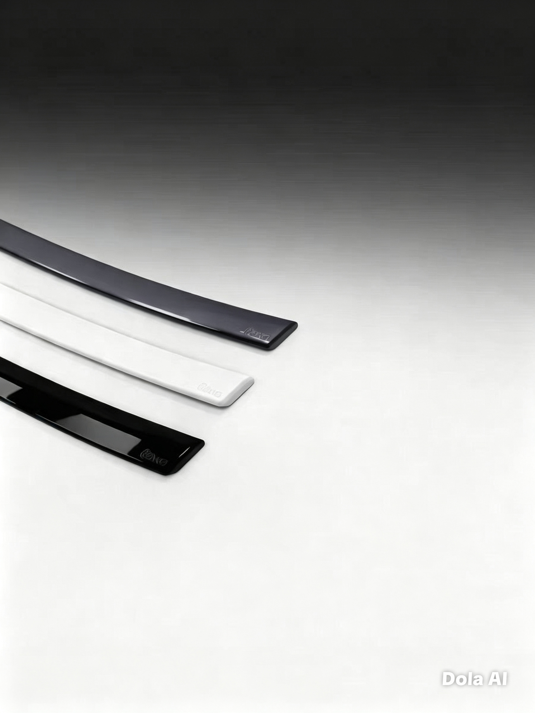 Tesla Model Y Jupiter Front Light Bar Delete Trim Deep Black Metallic