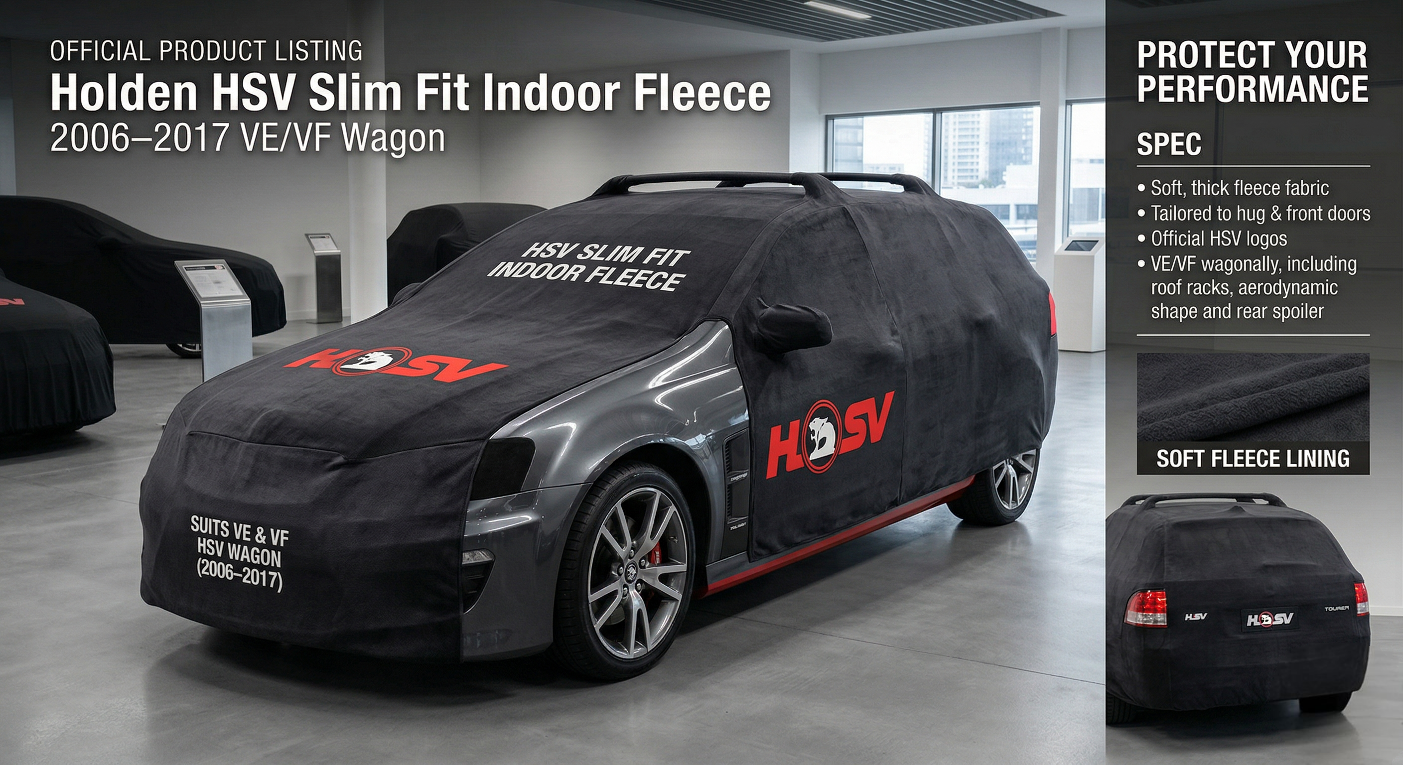 Holden HSV Slim Fit Indoor Fleece (2006–2017 VE/VF Wagon)