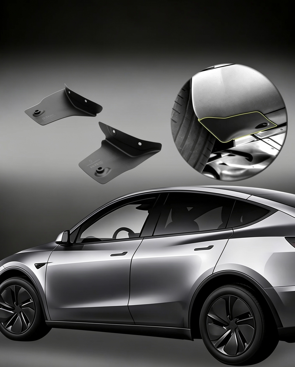 Side Skirt Metal Protection Guards Tesla Model Y first Gen 20-24