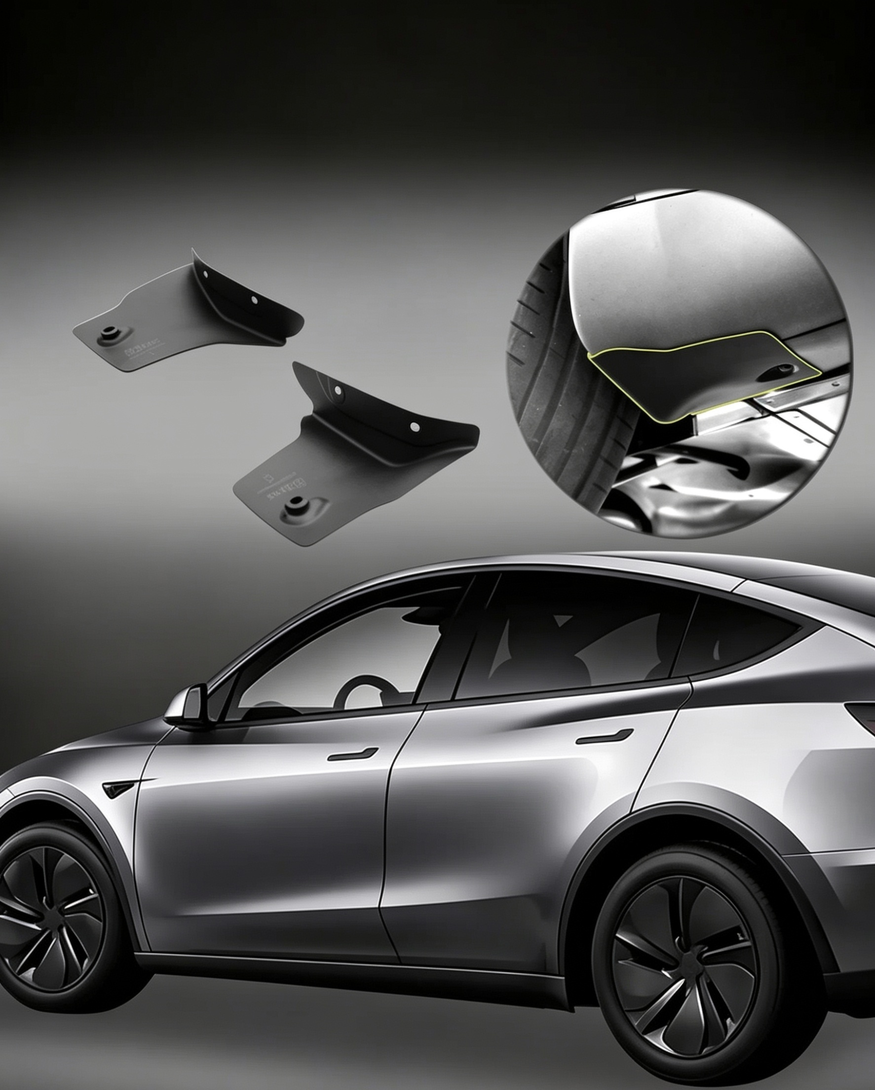 Side Skirt Metal Protection Guards Tesla Model Y first Gen 20-24