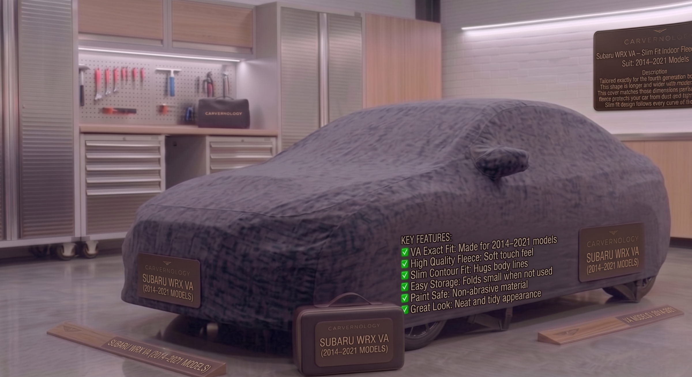 Subaru WRX VA – Slim Fit Indoor Fleece Cover