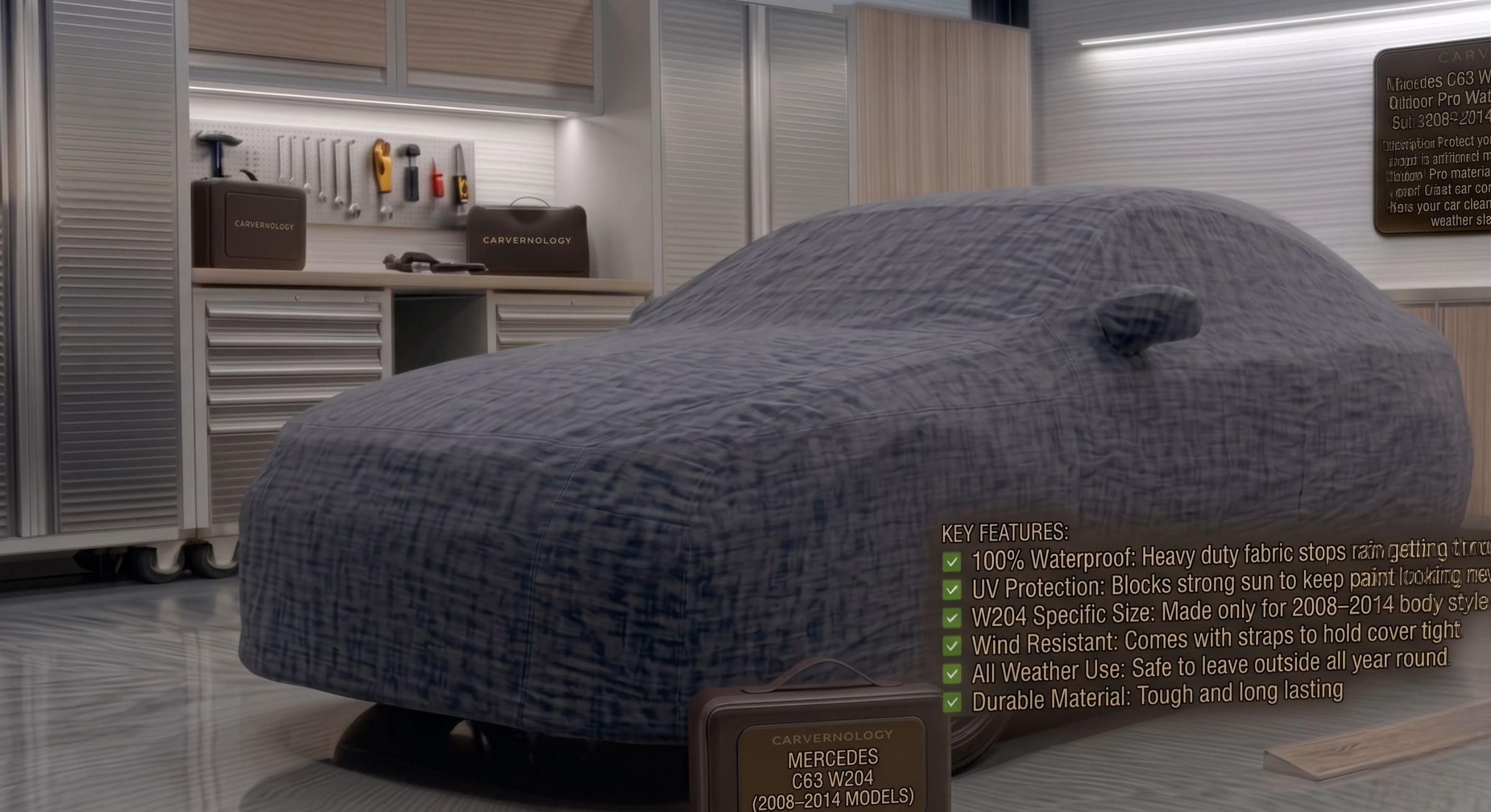 Mercedes C63 W204 – Slim Fit Indoor Fleece Cover
