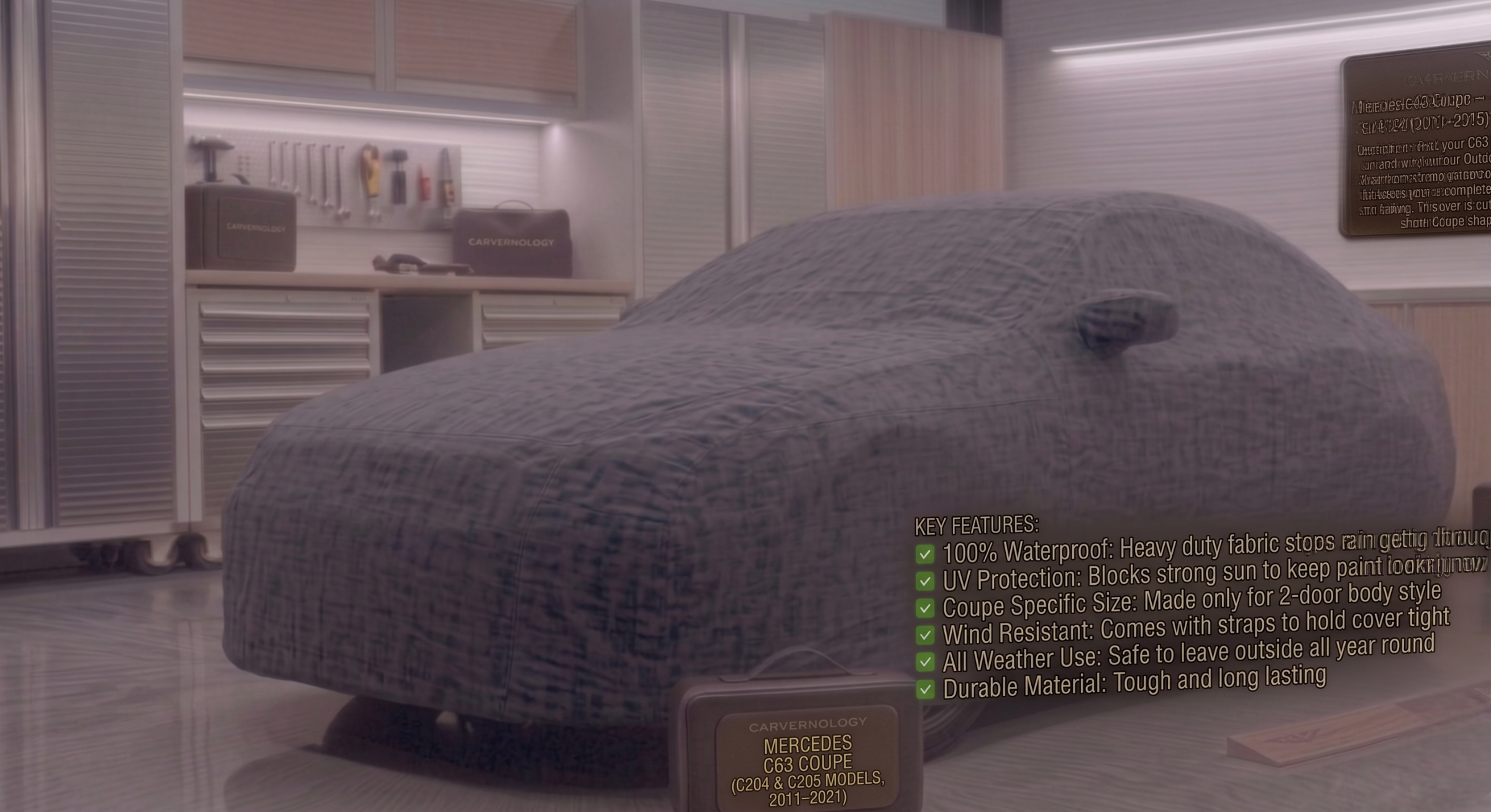 Mercedes C63 Coupe – Slim Fit Indoor Fleece Cover