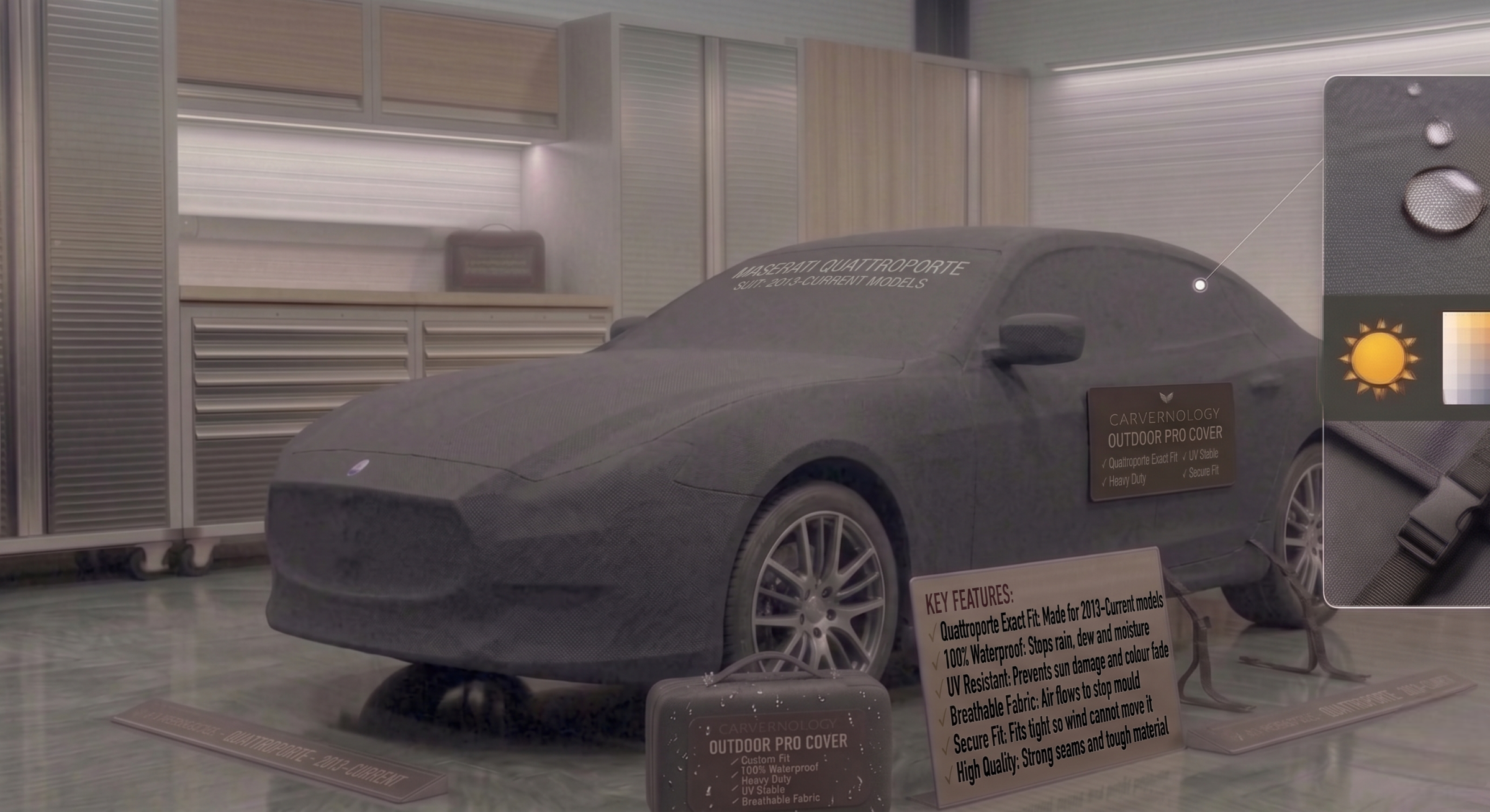 Maserati Quattroporte – Slim Fit Indoor Fleece Cover
