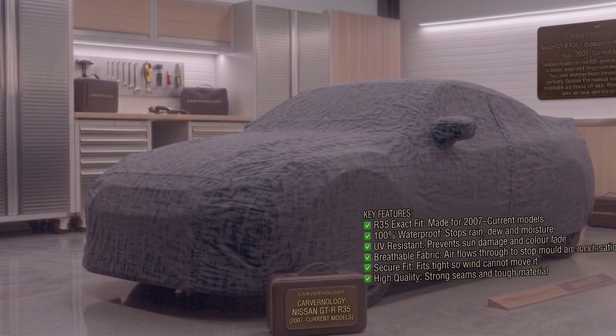 Nissan GT-R R35 – Slim Fit Indoor Fleece Cover