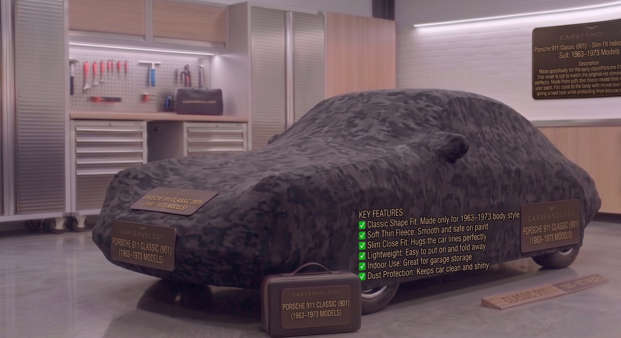 Porsche 911 G-Series – Slim Fit Indoor Fleece Cover