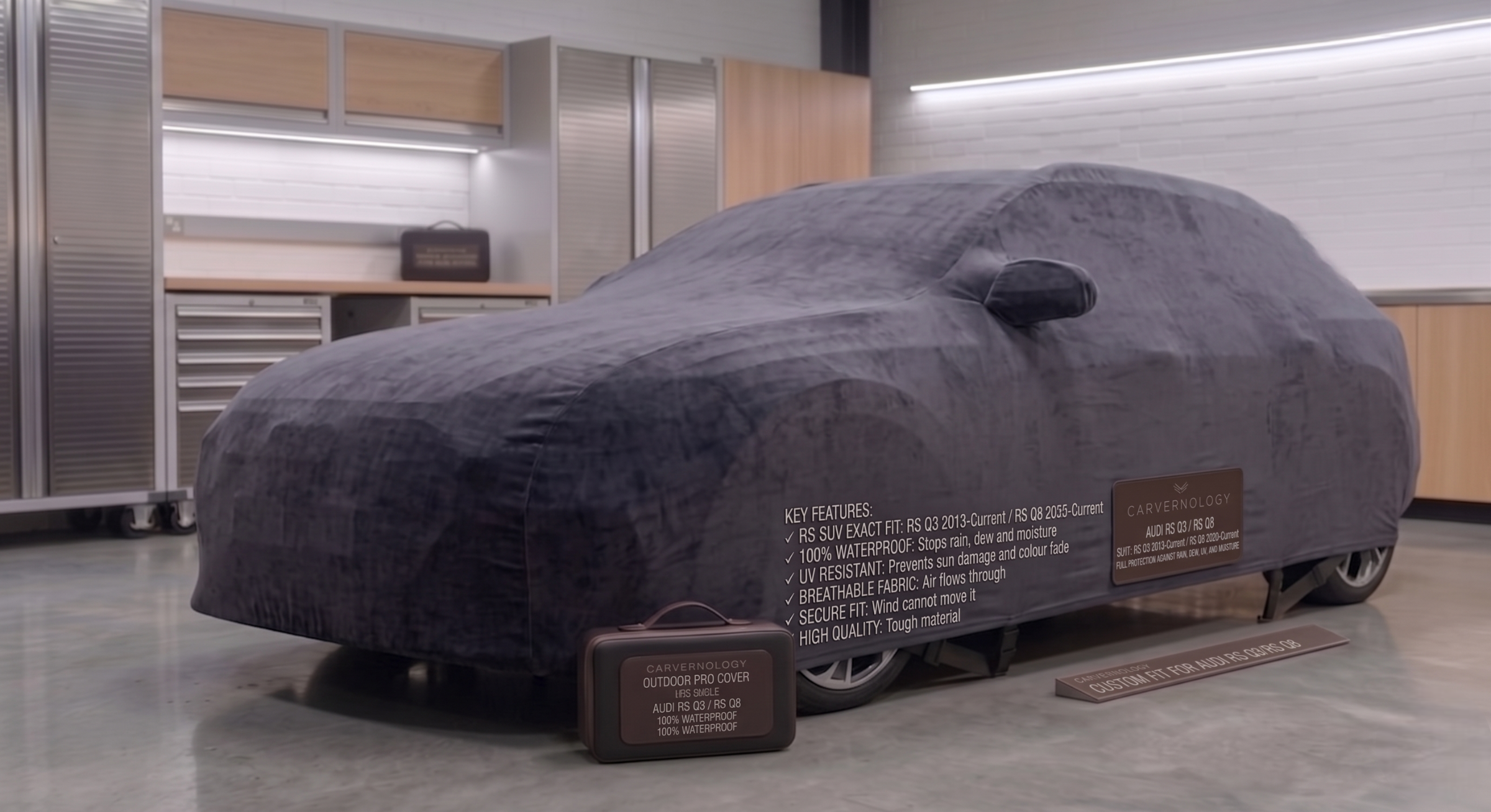 Audi RS Q3 / RS Q8 – Outdoor Pro Waterproof Cover