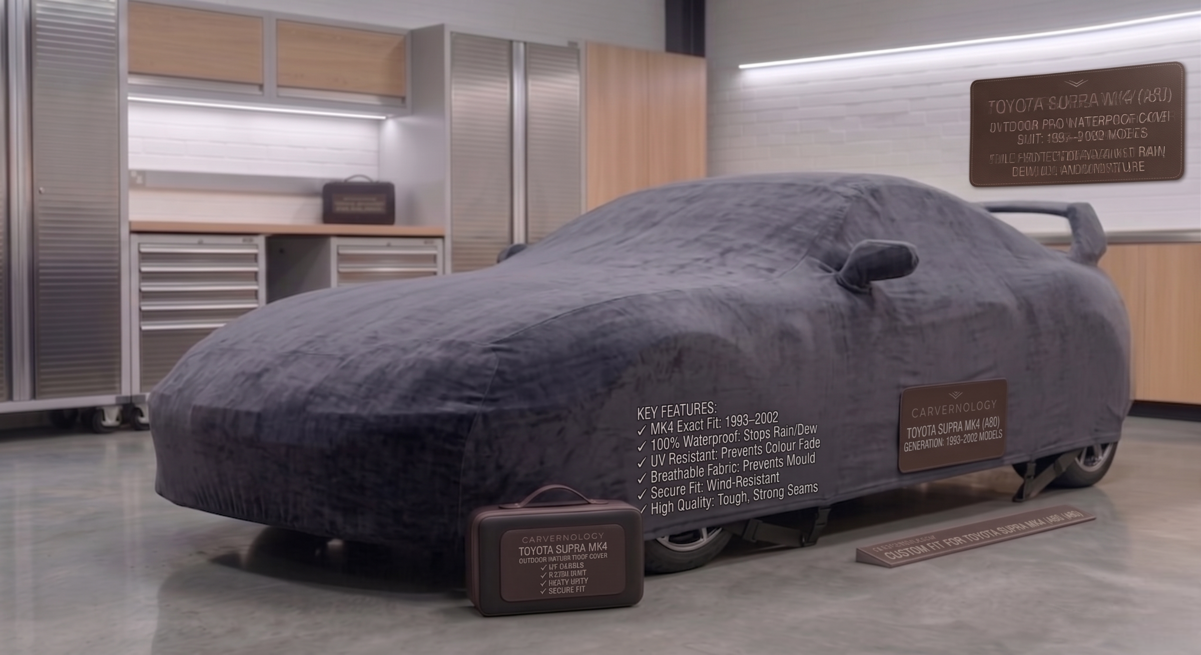 Toyota Supra MK4 (A80) – Slim Fit Indoor Fleece Cover